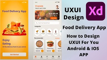 Food Delivery App UIUX Design 2022 Adobe XD Android / IOS Part 4