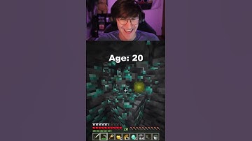 Mining Diamonds at Different Ages in Minecraft 😳💎