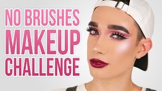 FULL FACE USING NO BRUSHES MAKEUP CHALLENGE | JCharlesBeauty