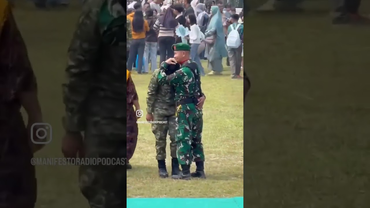 Commander’s embrace” — Heartbreaking moment as Indonesian Soldier stands alone at Graduation