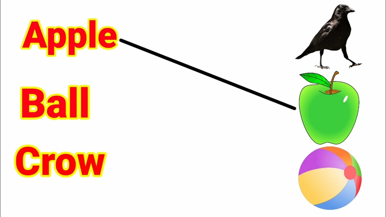 Match the Alphabet | pictures matching with spelling | English Alphabet Writing