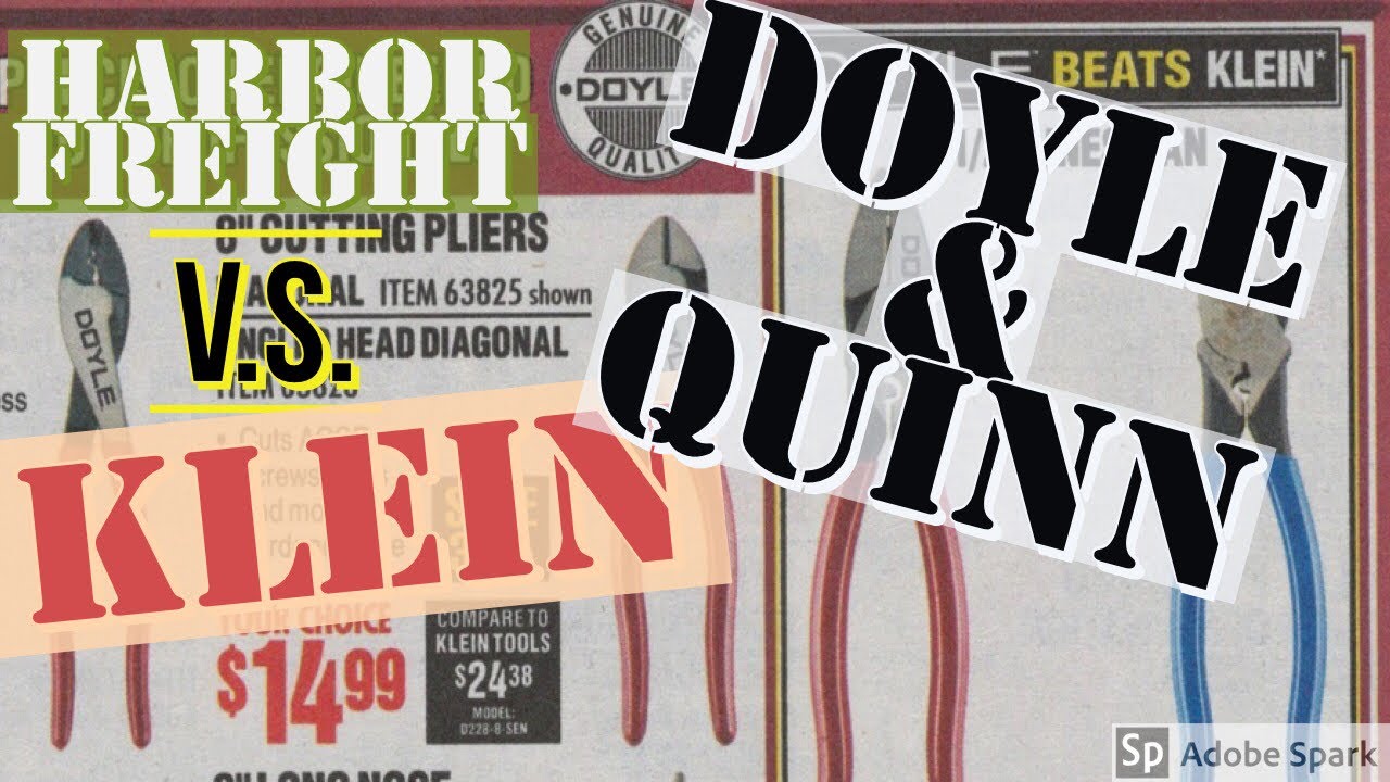 Harbor Freight DOYLE and QUINN Pliers after 2 weeks.... Better than