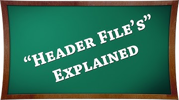 C++ Beginners Tutorials : Header File