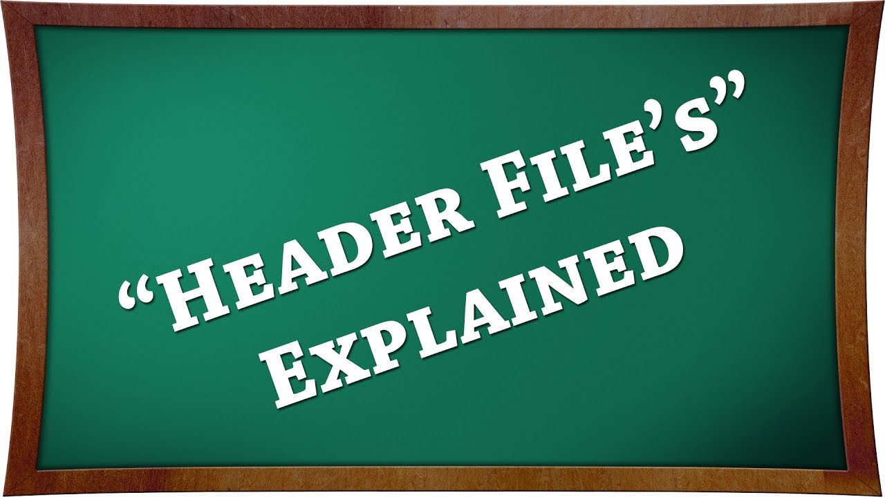 C++ Beginners Tutorials : Header File's - YouTube