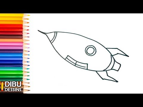 Comment dessiner une Fusée | Dessins faciles