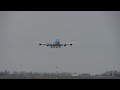 KLM Boeing 747 Landing @ Schiphol Airport 16-03-2013