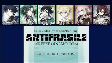 HOW WOULD 6REEZE (4NEMO ot6) sing ANTIFRAGILE ( Line Distribution + Color Coded Lyrics Eng/Rom/Han)