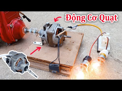 Video Hô Biến Động Quạt bỏ đi thành Máy Phát Điện 220v công... - youtube