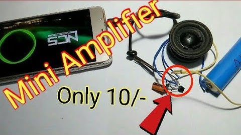 How to make mini amplifier at home /how to make 5v powerful amplifier /how to use C1815 transistor