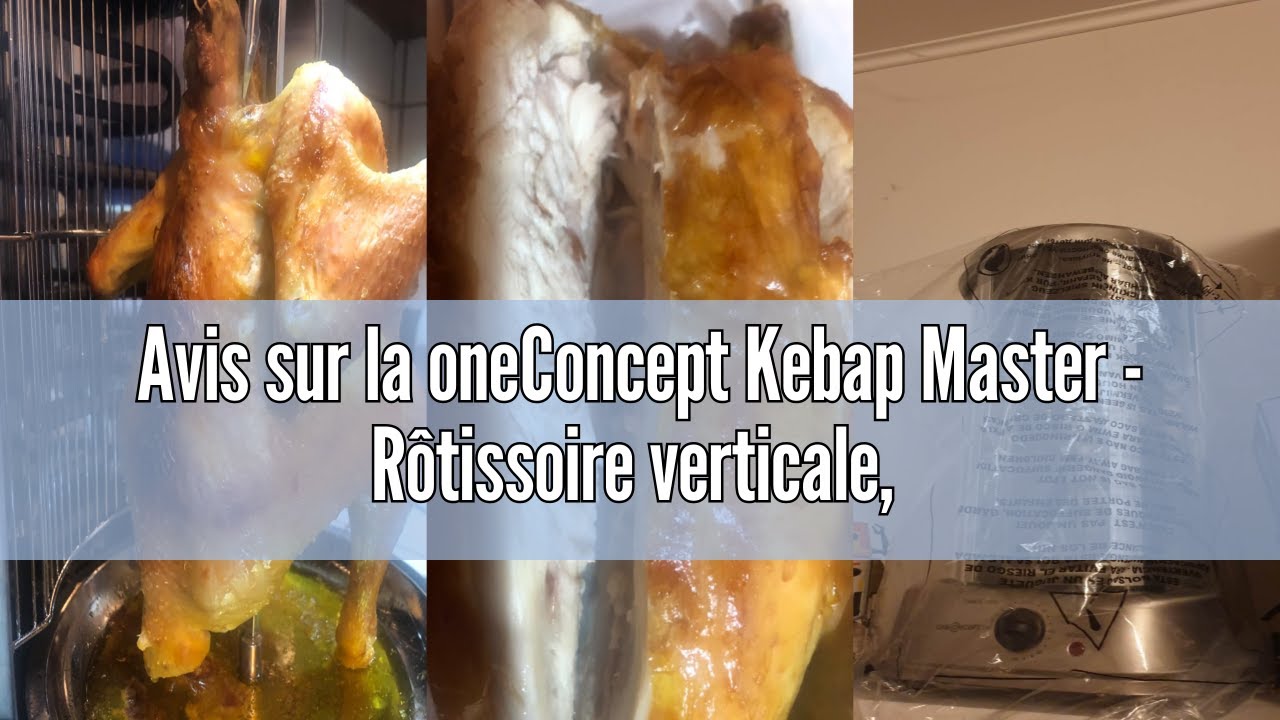 oneConcept Kebab Master Electric Swivel Grill, Kebab Machine, Chicken