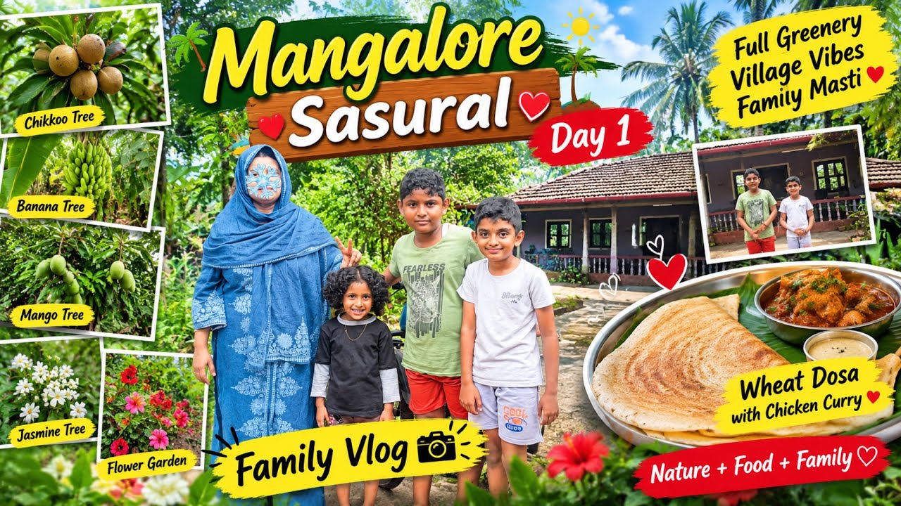 Sasural Mein Pehla Din 😍 | Greenery, Nature & Full Village Life | Mangalore Vlog # YouTube 