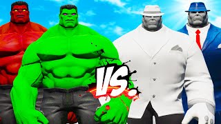 Red Hulk & Green Hulk Vs Hulk Tuxedo & Mr.fixit - Epic Superheroes War