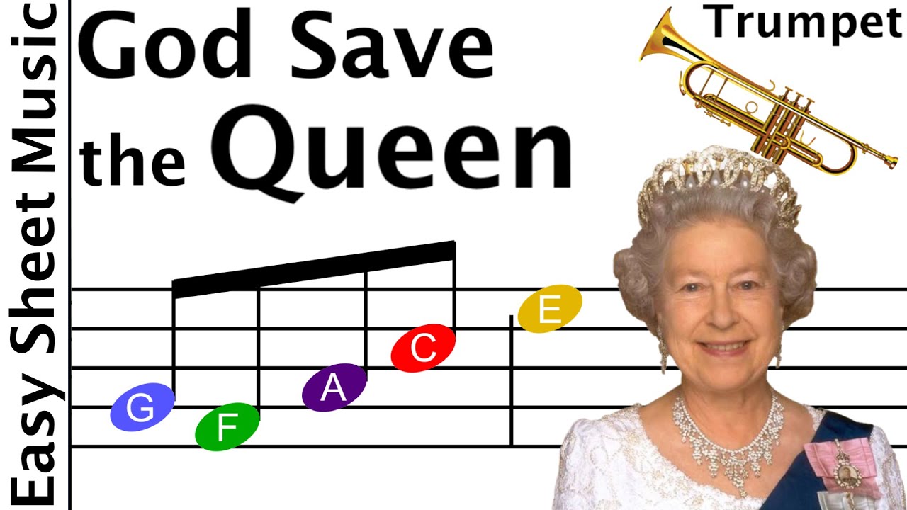 How to Play God Save the Queen on Trumpet | Easy Beginner Sheet Music