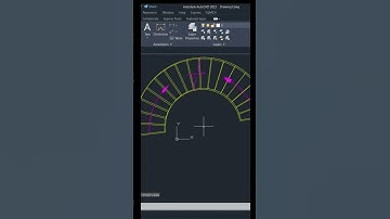 Circular Staircase in Autocad #shorts