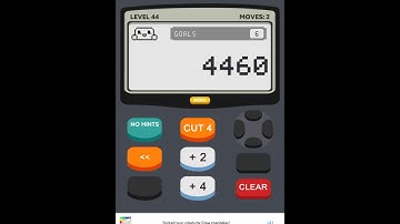 Calculator 2 The Game Level 44 Solution
