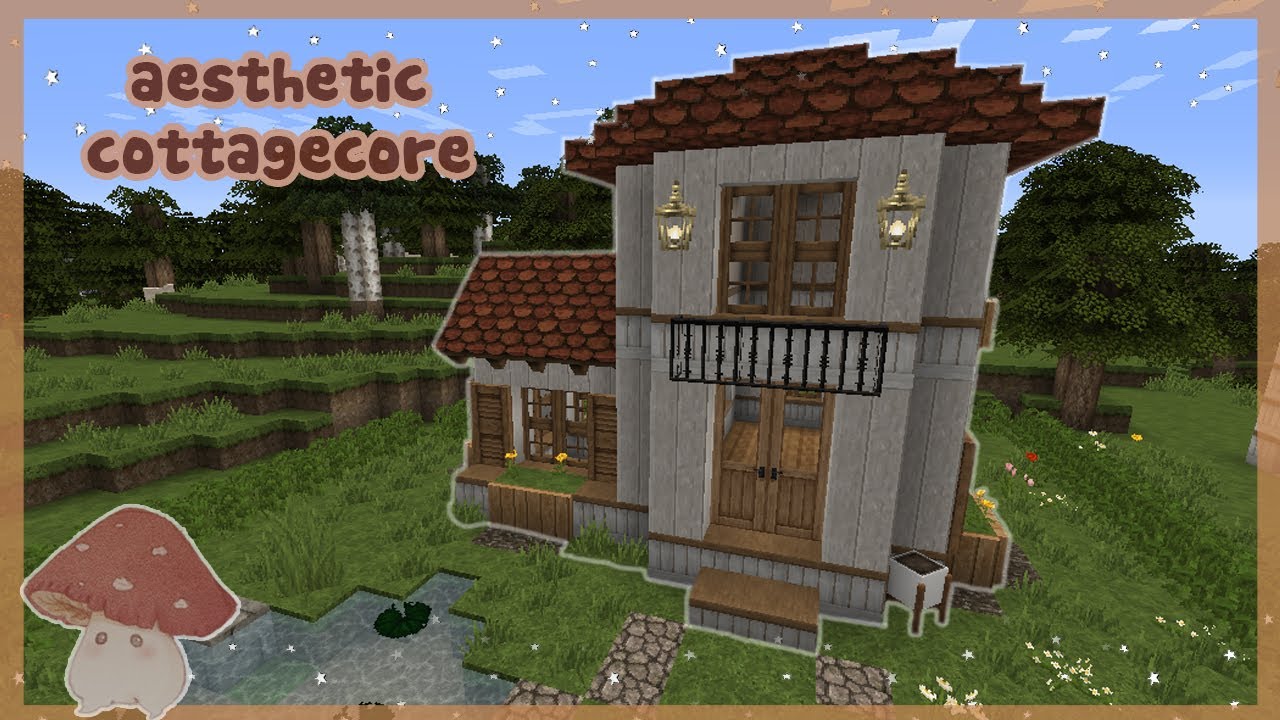 Tutorial casa aesthetic de cerejeira - Minecraft Speedbuild 🍒 