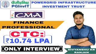 PGInvT Finance Professional Recruitment 2024 | CMA Psu/Govt. Job Vacancy 2024 | Finance Career