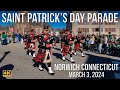 Saint patricks day parade in norwich connecticut  march 3 2024
