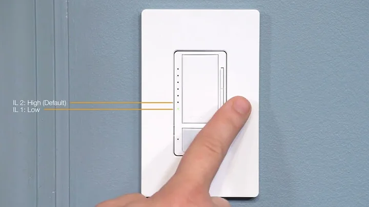 Lutron Maestro Sensor LED+ Dimmer : Setting the Sensitivity Setting