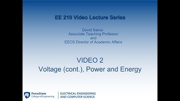 EE 210 lecture 2   Voltage, Power and Energy
