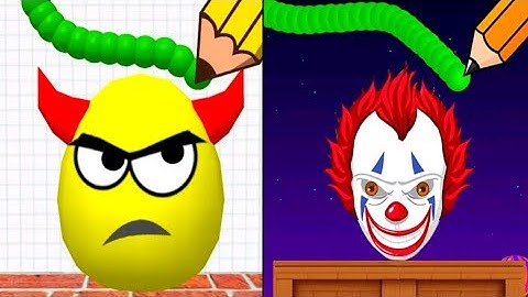 Draw To Smash Vs Draw to Crash Monster Puzzle Gameplay Only no commentary