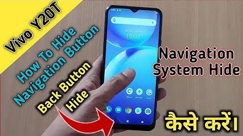 How To Hide Navigation Button in Vivo Y20T, Vivo Y20T Main Navigation System Hide Keise Kare,