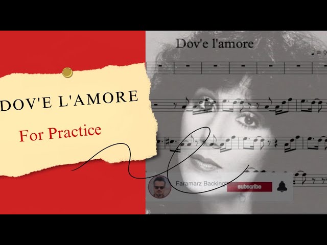 Dov'è l'amore - Cher | Sheet music for Practice - YouTube