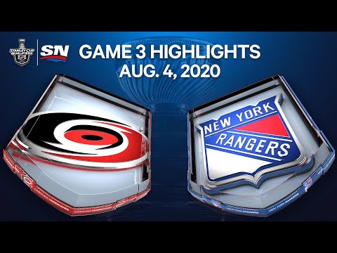 NHL Highlights | Hurricanes vs. Rangers, Game 3– Aug. 4, 2020