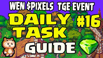 HOW TO FIND 16TH WEN $PIXEL DAILY TASK 💎 BARNEY’S RIDDLE ANSWER 🔍 WER/WHERE? | TGE EVENT