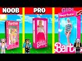 Minecraft Battle: BARBIE BOX BUILD CHALLENGE - NOOB vs PRO vs GIRL / Animation