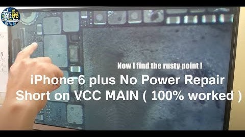 iPhone 6 plus No Power Repair  Short on VCC MAIN ( 100% worked )
