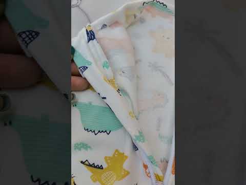 Пелюшка-кокон, європелюшка для новонароджених Динозаври NEW, трикотаж, на блискавці, видео 1