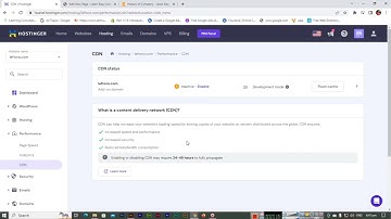 How to enable CDN to Your Hostinger Website