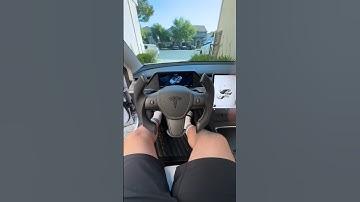 PimpMyEV Fully Custom Scissor Steering Wheel for my Tesla Model 3 🤯 #hapathunder #shorts
