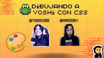 🎨 DIBUJANDO a YOSHI solo con CSS 🦖 de la mano de Manz Dev