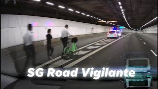 8feb2022 kpe cyclist stopped by singapore traffic police officers for cycling in the expressway screenshot 3
