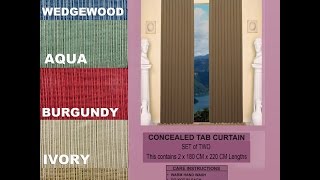 Chenille Tab Top Curtains