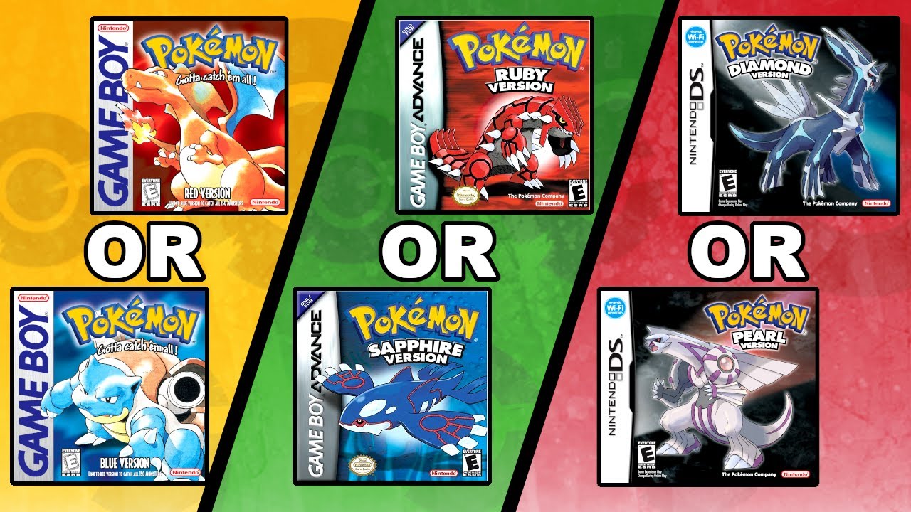 All Pokemon Games By Generation