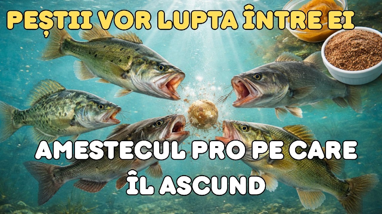 Amestecă aceste 2 ingrediente și peștii se vor lupta pentru momeala ta!