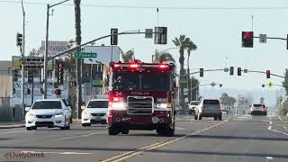 National City Engine 34 & Chula Vista Medic 51 Responding