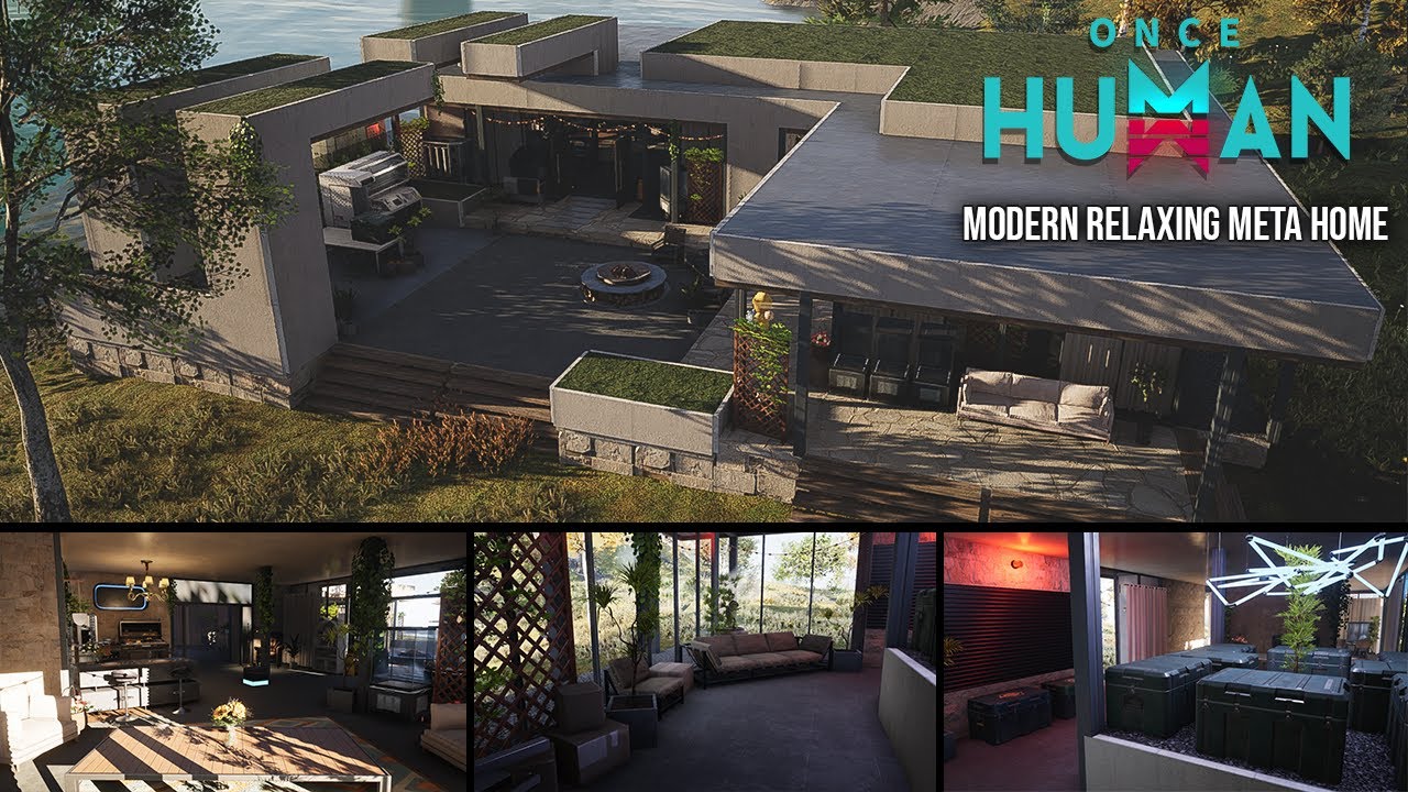 [Once Human] - Modern Relaxing Meta Home : Base Tour - YouTube