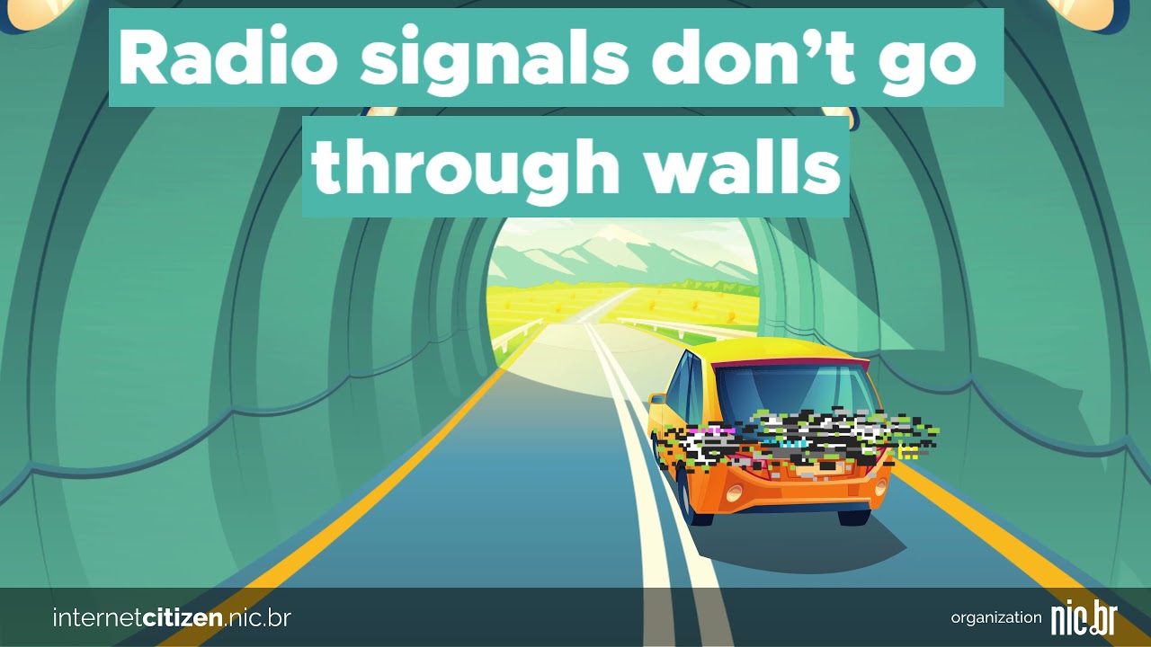 Wi-Fi signal has a hard time going through walls