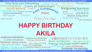 Akila   Languages Idiomas - Happy Birthday