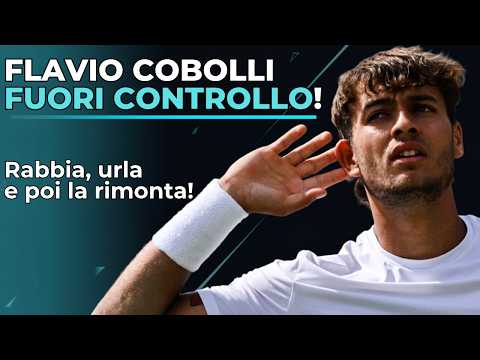 Video COBOLLI SHOCK A WIMBLEDON! LITIGA CON IL SUO ANGOLO, POI LA RIMONTA INCREDIBILE SI BLOCCA