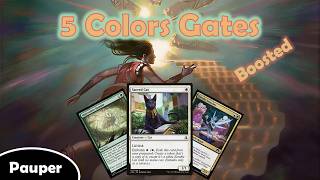 5 Colors Gates | What a BOOST After Strixhaven | Pauper Match Gameplay | MTGO