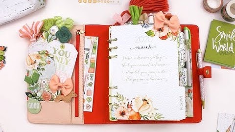 Cocoa Daisy March "Orchard Path" Planner Set Up.