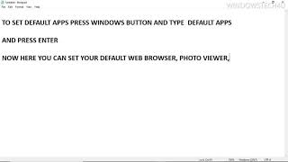 HOW TO SET  DEFAULT APPS IN WINDOWS 10 EASILY WITHOUT ANY SOFTWARE #WindowsTech4U screenshot 4