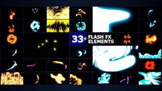Flash FX Elements Pack - 30+ Dynamic Cartoon VFX, Free (AE, PR, DR, FCPX)