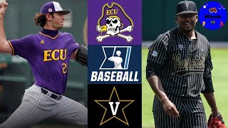 #13 East Carolina vs #4 Vanderbilt | Super Regional Game 1 | 2021 College Baseball Highlights screenshot 5