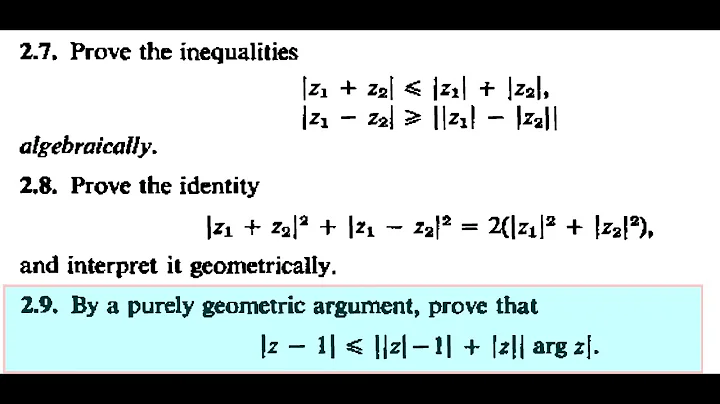 Complex Analysis - Markushevich's book1 Prob 2.9: |z -1| is not greater than ||z| - 1| + |z| |arg z|